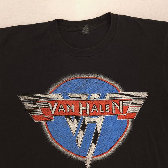 Van Halen Band Crew Neck Short Sleeve Graphic T-Shirt Adult Mens Size M Black - Picture 1 of 9